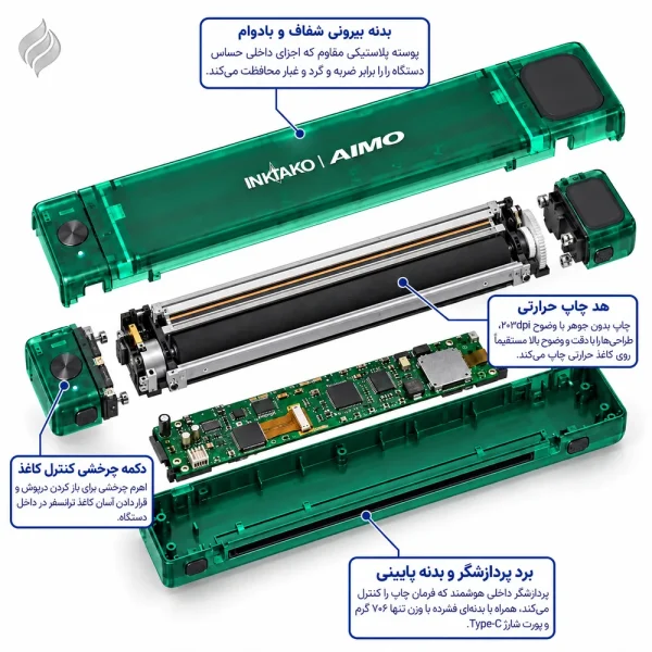 اجزای پرینتر تاتو آیمو گرین AIMO Green