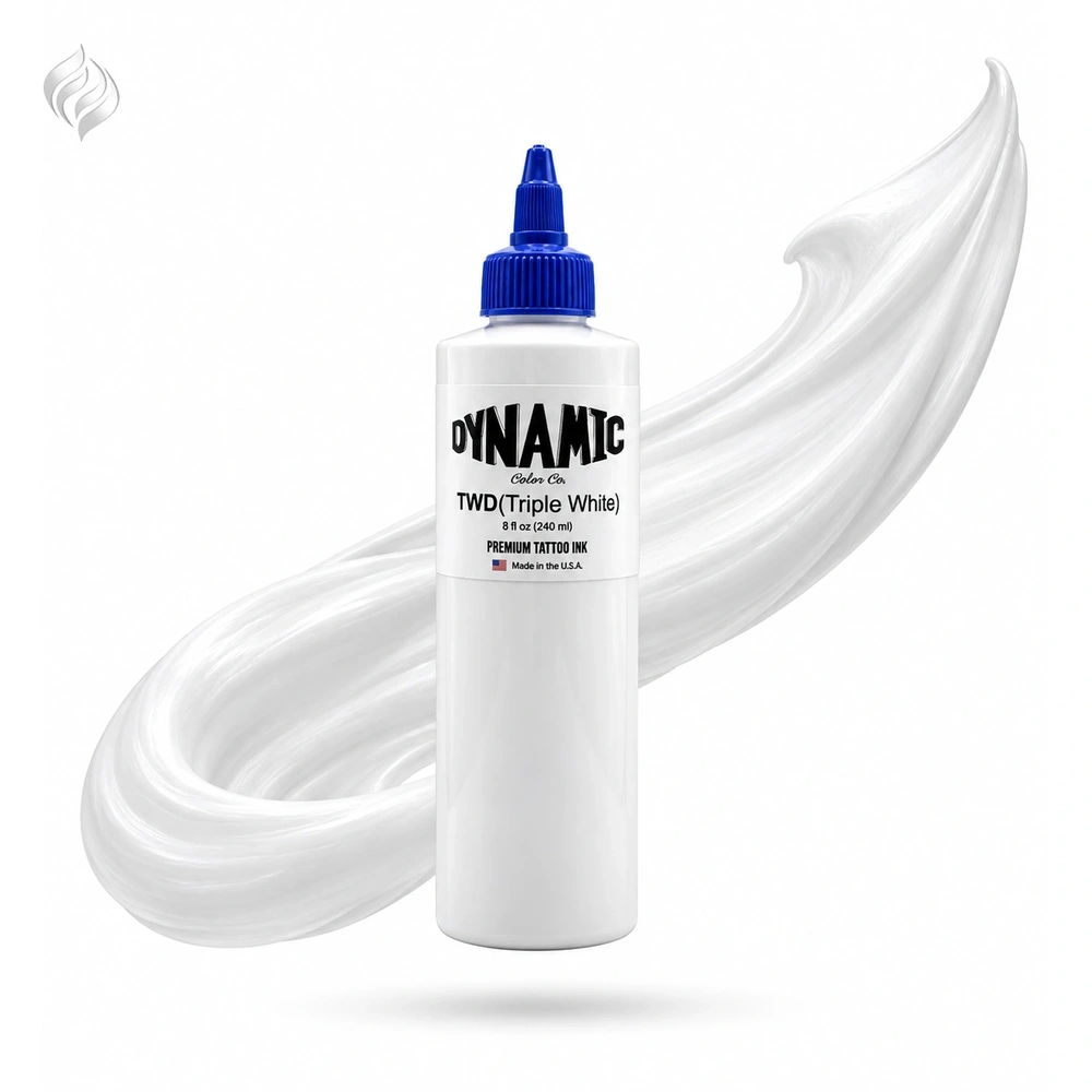 رنگ تتو داینامیک تریپل وایت triple white