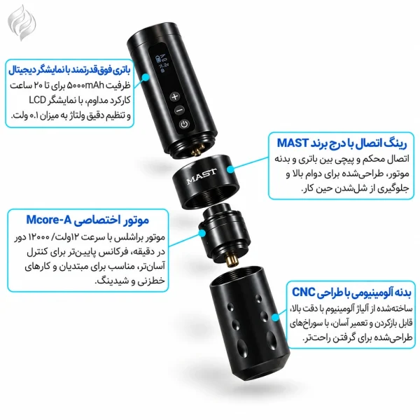 پن تاتو مست MAST A2 - نمای دوم