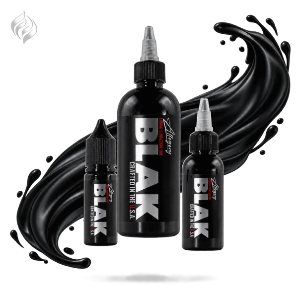 رنگ تتو الگوری آل بلک Allegory All Black در سه سایز
