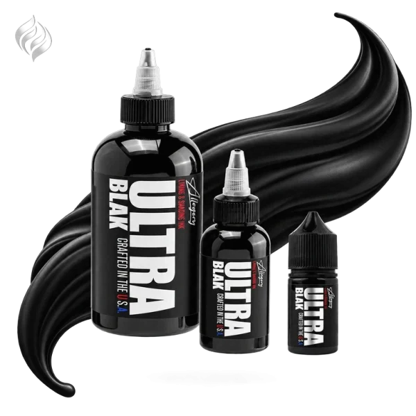رنگ تتو الگوری اولترا بلک Allegory Ultra Black در سه سایز