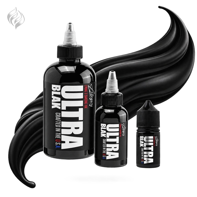 رنگ تتو الگوری اولترا بلک Allegory Ultra Black در سه سایز