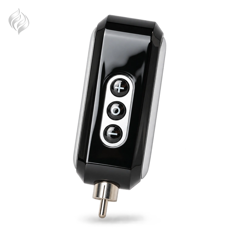 باتری بی‌سیم تتو EZ PG2 Mini مشکی با سه دکمه و اتصال RCA
