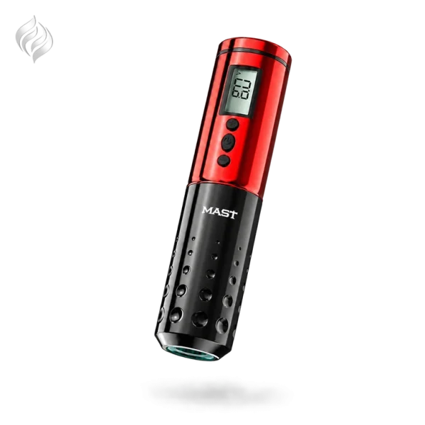 پن تتو مست لنسر Mast Lancer با باتری قرمز، گریپ مشکی و نمایشگر دیجیتال