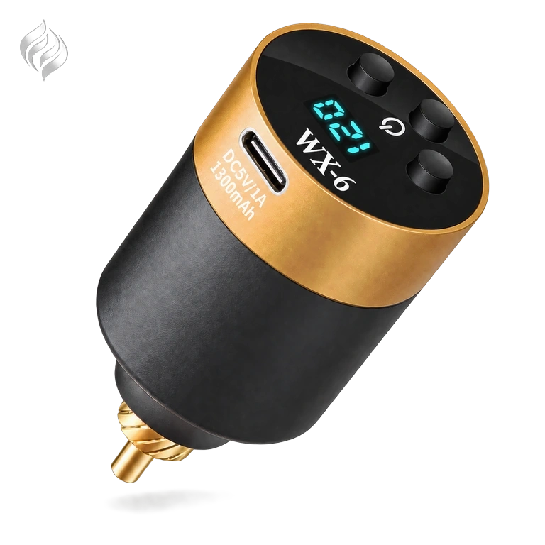 ترانس شارژی تتو WX6 با کانکتور RCA و نمایشگر دیجیتال